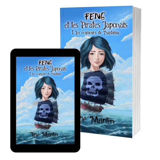 Couverture de Feng et les pirates japonais : Les écumeurs de Tsushima par Line Marlin