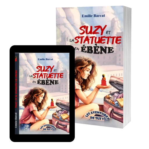 Couverture de Suzy et la statuette en ébène par Emilie Barcat