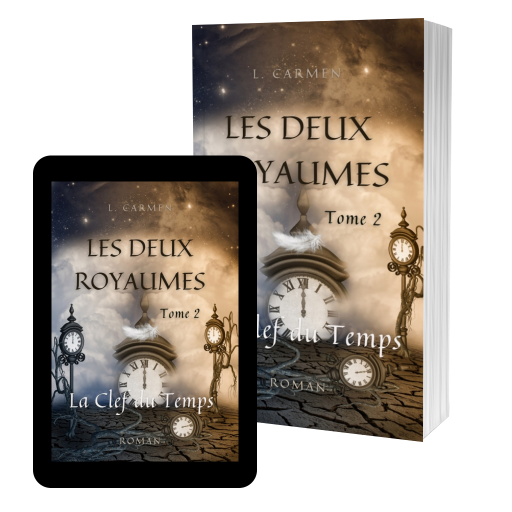 Couverture de Les Deux Royaumes, tome 2 - La Clef du Temps par Carmen L.