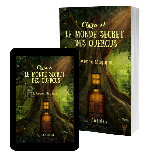 Couverture de Clara et le monde secret des Quercus - L'Arbre Magique par L. Carmen