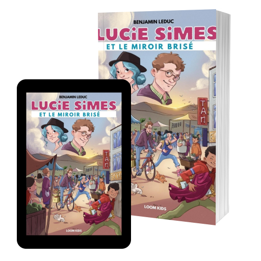Couverture de Lucie Simes et le miroir brisé par Benjamin Leduc