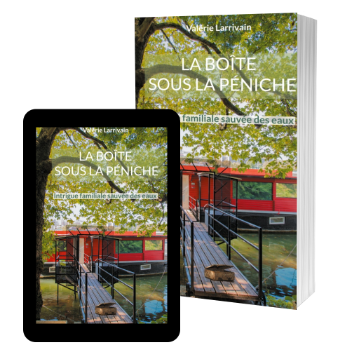 Couverture de La boîte sous la péniche par Valérie Larrivain