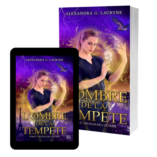 Couverture de L'ombre de la tempête : les élus de l'Olympe. par Alexandra G. Lauryne