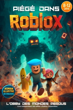 Couverture de PIEGÉ DANS ROBLOX : L'OBBY DES MONDES PERDUS par Simon Chevalier