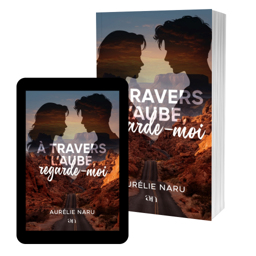 Couverture de À travers l'aube, regarde-moi par Aurélie Naru