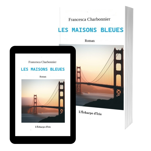 Couverture de Les maisons bleues par Francesca Charbonnier