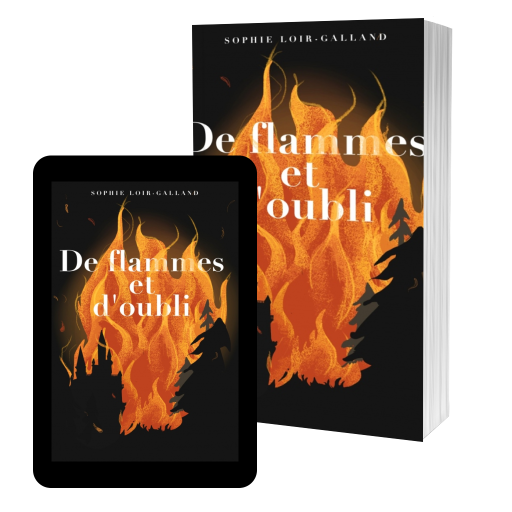 Couverture de De flammes et d'oubli par Sophie Loir-Galland