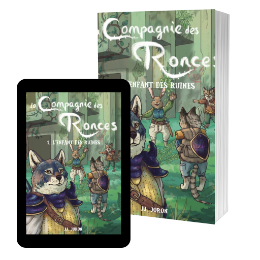 Couverture de La Compagnie des Ronces - Tome 1 - L'enfant des ruines par JJ. Joron