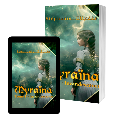 Couverture de Myraïna - Tome 1 : Incandescence par Stéphanie Ellydès