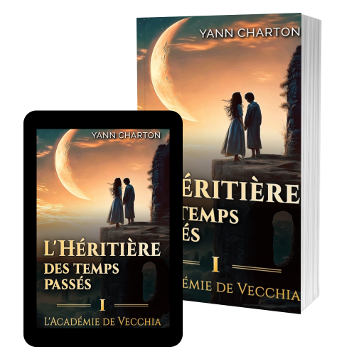 Couverture de L'héritière des temps passés - tome 1: L'Académie de Vecchia par Yann Charton