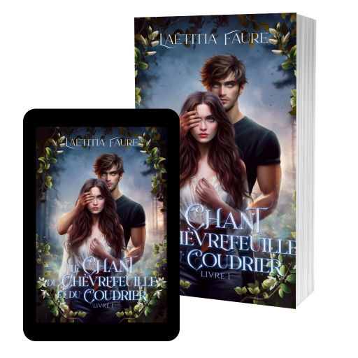 Couverture de Le Chant du Chèvrefeuille et du coudrier, Livre I : Secrets par Laëtitia Faure