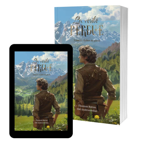 Couverture de La Vérité Perdue - Tome 1 : Échos du passé par Thomas Baton, SM Andromedae