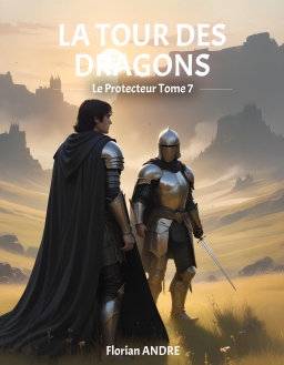 Couverture de La Tour des Dragons Le guerrier Tome 7 par Florian ANDRE