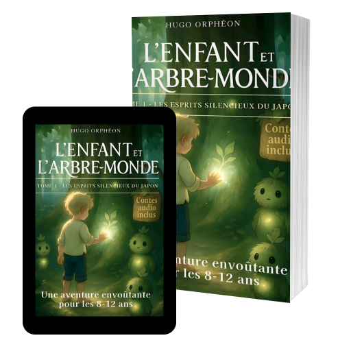 Couverture de L’enfant de l’Arbre-Monde – Tome 1 : Les esprits silencieux du Japon par Hugo Orphéon