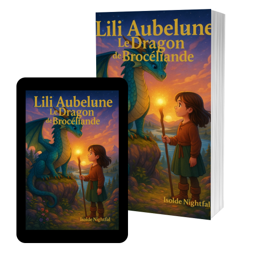 Couverture de LILI AUBELUNE LE DRAGON DE BROCELIANDE par ISOLDE NIGHTFAL