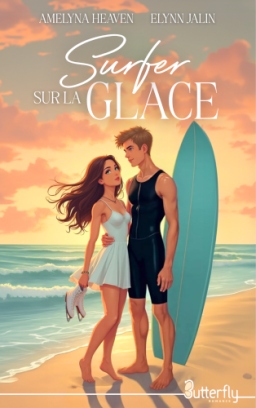 Couverture de Surfer sur la glace par Amelyna Heaven & Elynn Jalin