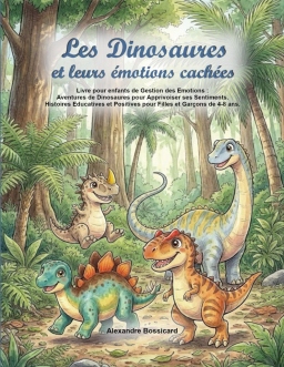 Couverture de Les Dinosaures et leurs &eacute;motions cach&eacute;es par Alexandre Bossicard