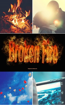 Couverture de Broken fire par Delecroix Stephanie