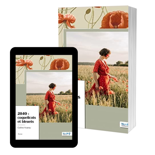 Couverture de 2040 : coquelicots et bleuets par Colline HOARAU