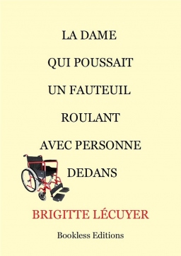 Couverture de La dame qui poussait un fauteuil roulant avec personne dedans par Brigitte Lécuyer
