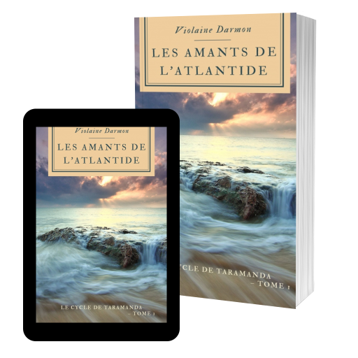 Couverture de Les amants de l'Atlantide - Le cycle de Taramanda, Tome 1 par Violaine Darmon