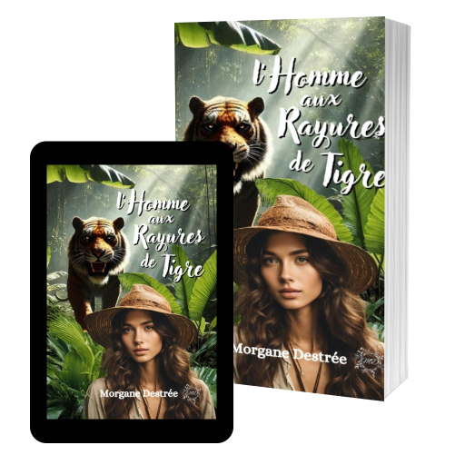 Couverture de L'Homme aux Rayures de Tigre (réédition) par Morgane Destrée