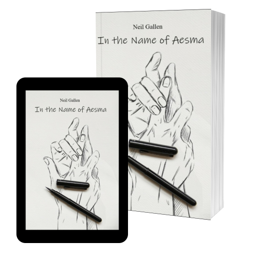 Couverture de In the Name of Aesma par Neil Gallen