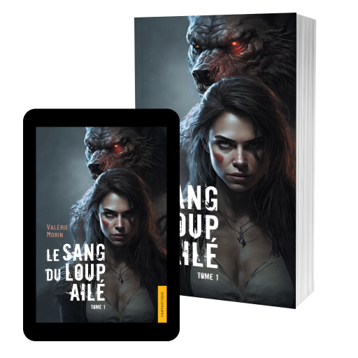 Couverture de Le Sang du loup ailé par Valérie Morin
