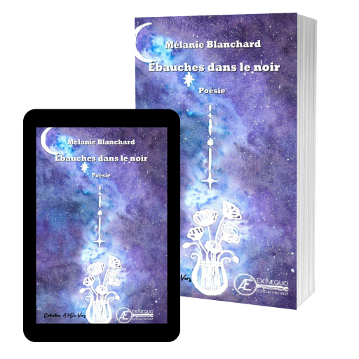 Couverture de Ebauches dans le noir par Mélanie Blanchard
