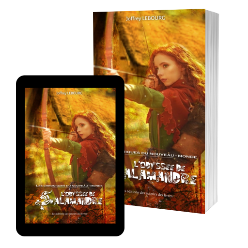 Couverture de Les chroniques du nouveau-monde, tome 1 : L'odyssée de Salamandre par Joffrey Lebourg